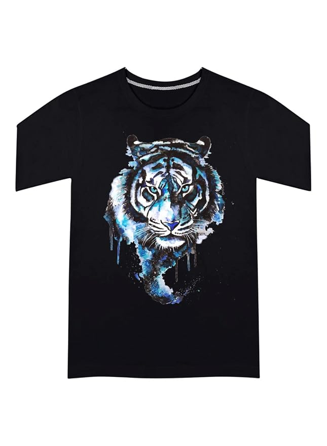 CreativiT Graphic Printed T-Shirt for Unisex Tiger Art T Shirt Design