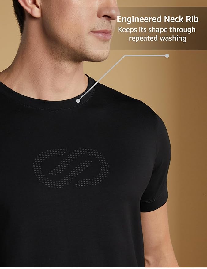 Symbol Premium Men's Cotton Stretch T-Shirt (Regular Fit)